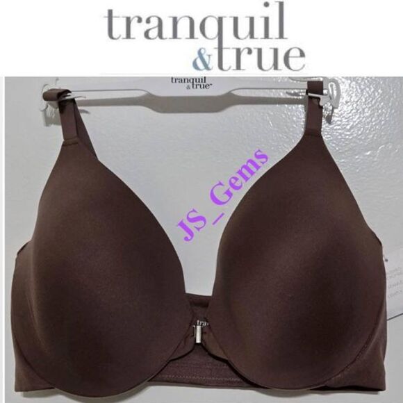 New Womens Bra T-Shirt Brown Tan 40DDD Front Close - Picture 1 of 16